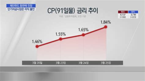 채안펀드 등판에 채권시장 진정유동성 뇌관 Cp는 아직 불안