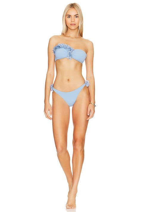 La Reveche Rasha Bandeau Bikini In Sky Revolve