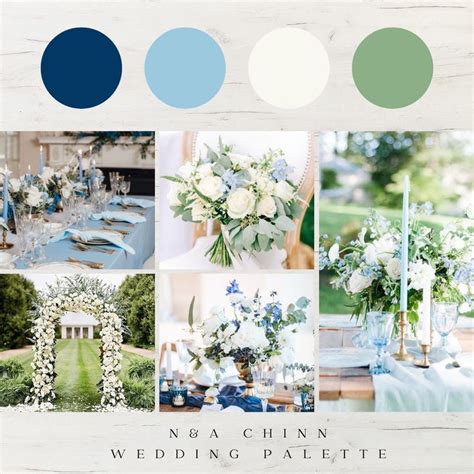 Wedding Color Palette | Wedding color schemes blue, Blue color palette ...