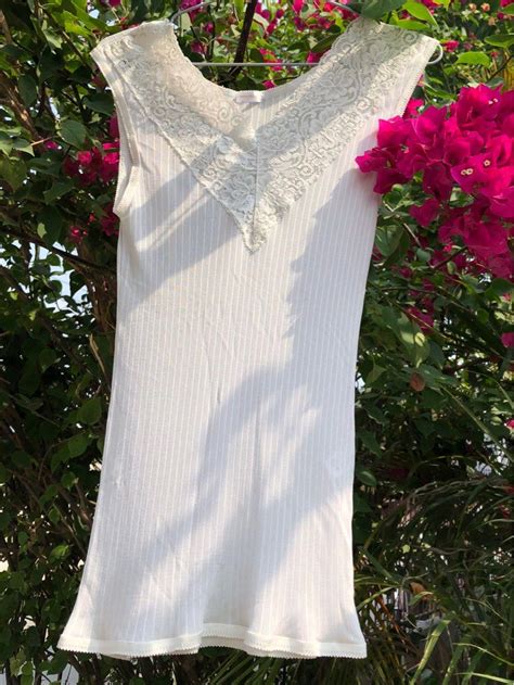 SALE White Laced Lingerie Camisole White See Through Lace Inner Sexy