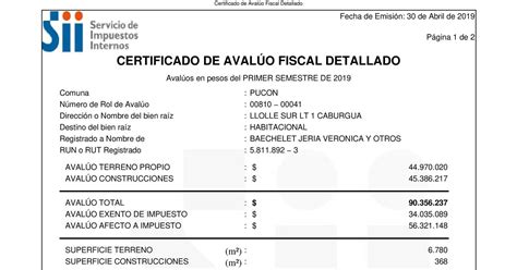 Certificado De Aval O Fiscal Detallado Primer Semestre Pdf