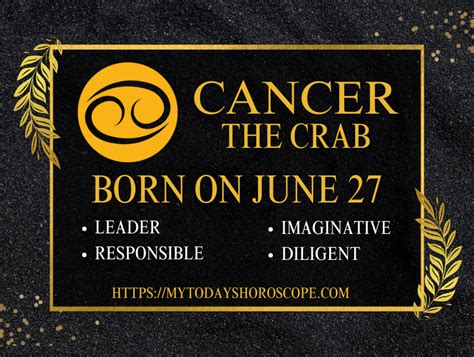 June 27 Zodiac Personality 60 Photos