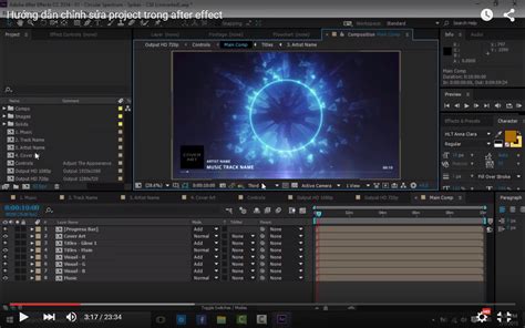 Hướng dẫn chỉnh sửa project trong after effect Share free after