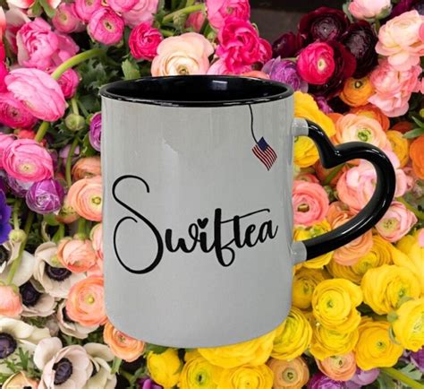 Swiftea Coffee Mug 11 Oz With Heart Shaped Handleswiftie Etsy