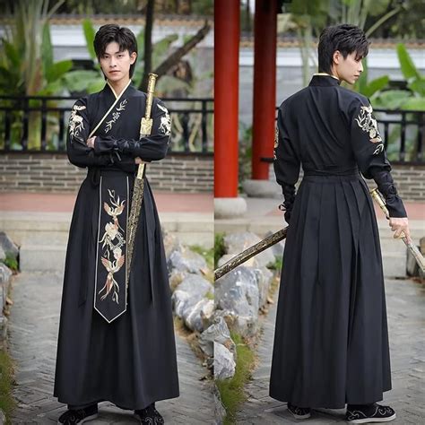 Men Ancient Chinese Dress Traditional Hanfu Costume Fancy Cosplay