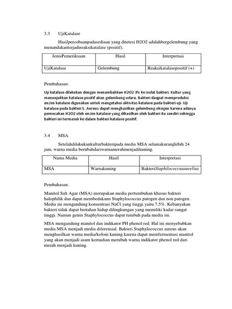 Katalase Test And Staphylococcus Aureus Identification Pdf