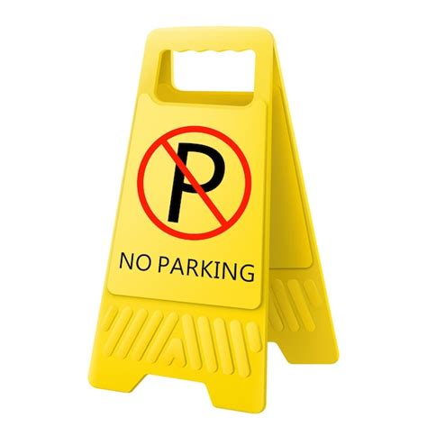 Premium Vector No Parking Or Stopping Sign Realistic 3d Vector