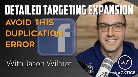 Facebook Detailed Targeting Expansion Avoid This Error Youtube