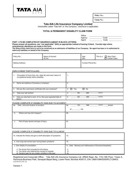 Aia Claim Form Fill Online Printable Fillable Blank Pdffiller