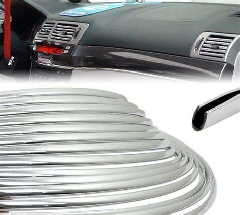 Buy DIY U Style Flexible Chrome Silver Car Truck Door Edge Guard Trim