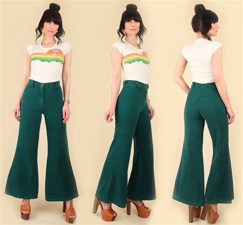 Vintage S Saddle Back High Waisted Bell Bottoms Hellhound Vintage