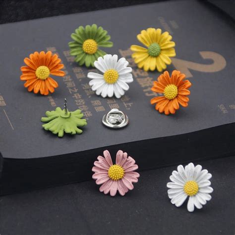 Broches De Flores Populares Para Mujer Conjunto De Alfileres Broche