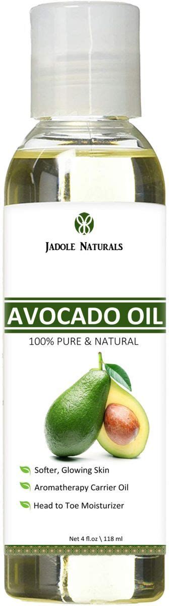 Jadole Naturals Oil Moisturizer Aromatherapy Carrier Oils Avocado Oil