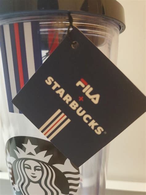 Starbucks X Fila Collection Plastic Cold Cup Oz