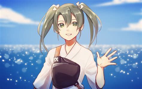 Wallpaper Anime Girls Kantai Collection Zuikaku Kancolle Twintails