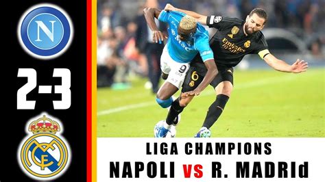 Napoli Vs Real Madrid Hasil Liga Champion Tadi Malam Klasemen