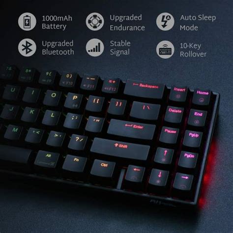 Rk Royal Kludge Rk Bluetooth Rgb Mechanical Gaming Keyboard With