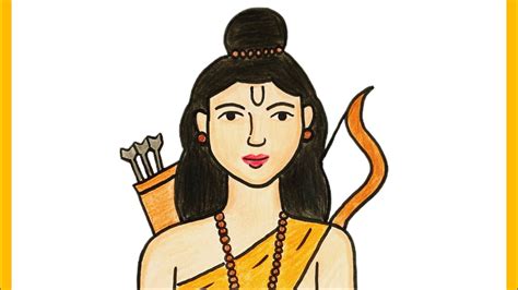 Shri Ram Drawing Step By Step Ram Navami Drawing YouTube