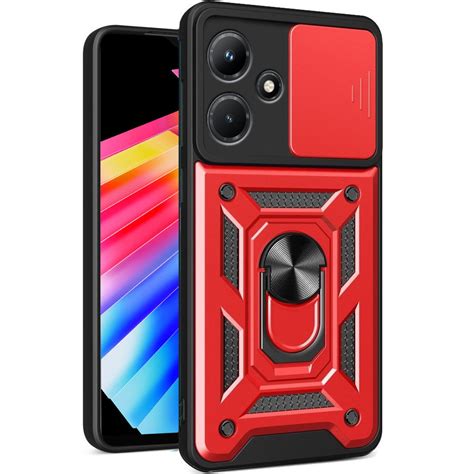 Etui Pancerne Do Infinix Hot I Camshield Slide Czerwone Sklep Xgsm Pl