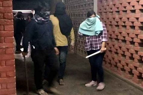 Masked Woman In Jnu Violence Video Suspected To Be Delhi University