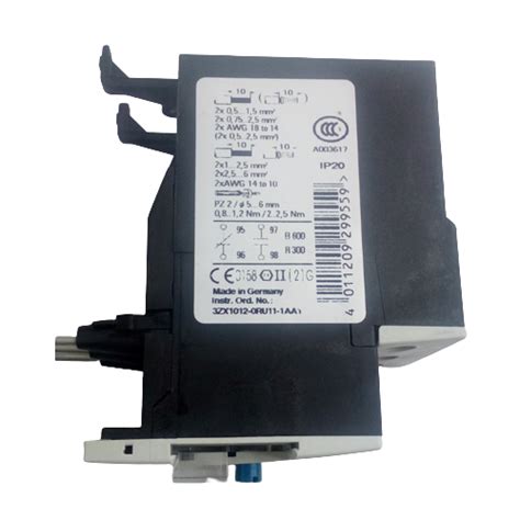 RELE DE SOBRECARGA TERMICO 4 5 6 3A 3RU1126 1GB0 SIEMENS Eletrotem