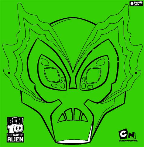 ben  coloring pages masks