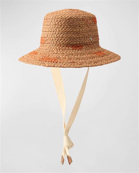 Helen Kaminski Contrasting Wide Braided Bucket Hat Neiman Marcus