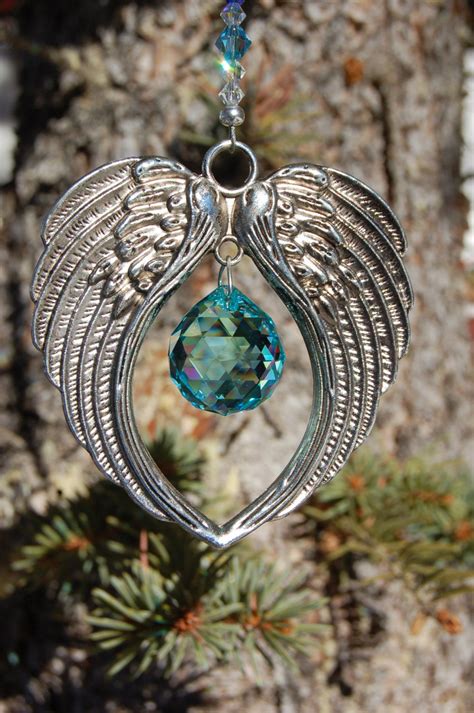 Crystal Suncatcher Angel Wings Swarovski Car Charm 20mm