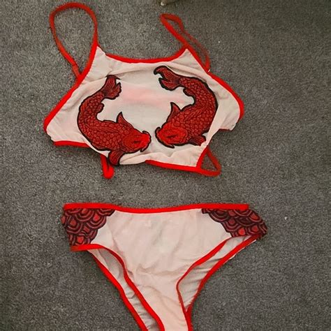 Intimates Sleepwear Koi Fish Lingerie Set Poshmark