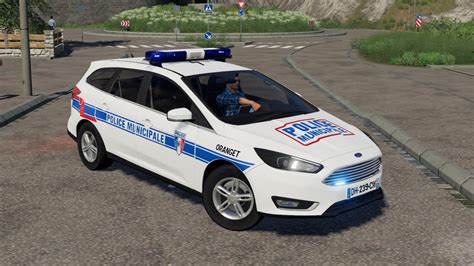 Ford Focus Sw 2014 Police Municipale Farming Simulator 2019 Fs 19 Ls 19 Police Car Vehicle