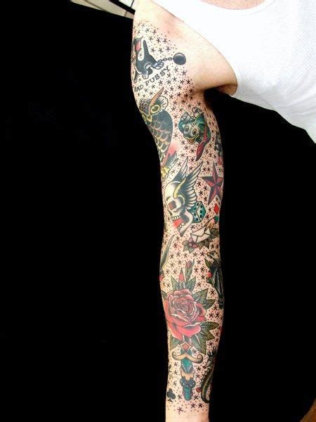 Sleeve tattoos for women, Sailor jerry tattoos, Old school tattoo sleeve