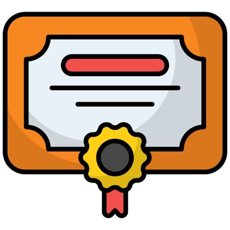 Certificate Generic Outline Color Icon