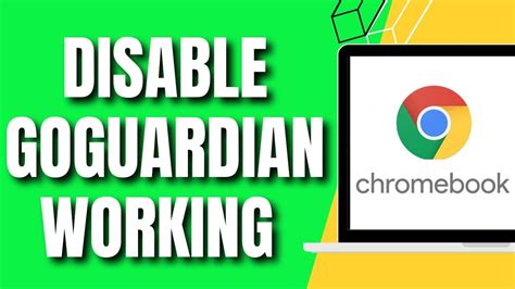 How To Disable Goguardian Working On Chromebook 223 Youtube