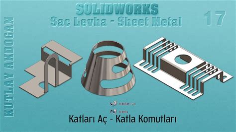 Solidworks Sac Levha Katla Katları Aç Fold Unfold Komutları