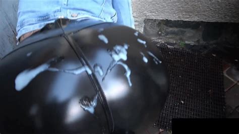 Hot Blonde Does Public Cumwalk In Tight Leather Pants XHamster