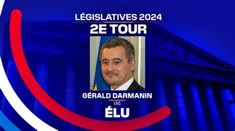 Résultats législatives Gérald Darmanin réélu largement dans la 10e