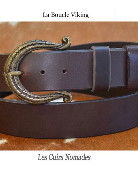 Ceinture Cuir Largeur Cm Boucle Viking Les Cuirs Nomades