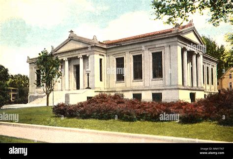 Public Library. Evanston. 1914 Stock Photo - Alamy