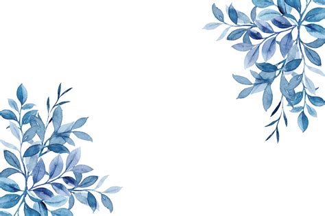 Blue Leaves Background Vector Blue Leaves Vector Flowers Flower Png