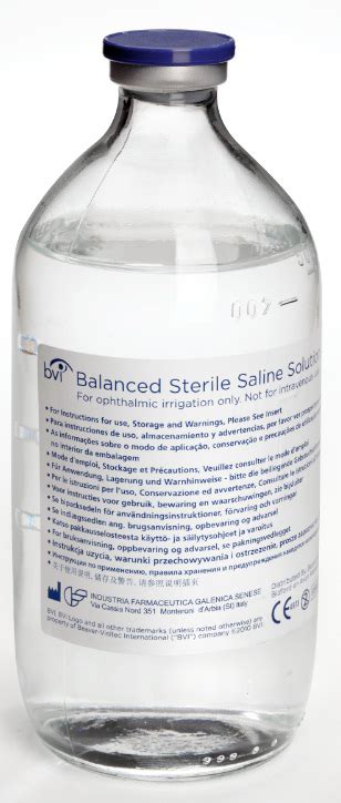 SOLUCIÓN SALINA BALANCEADA 500ml BOTELLA CRISTAL MedicalMix