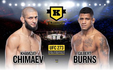 Ufc 273 Khamzat Chimaev Möter Gilbert Burns