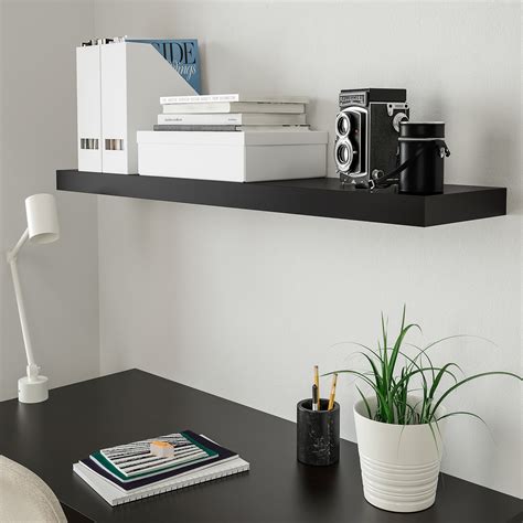 LACK Wall shelf, black-brown, 43 1/4x10 1/4" - IKEA