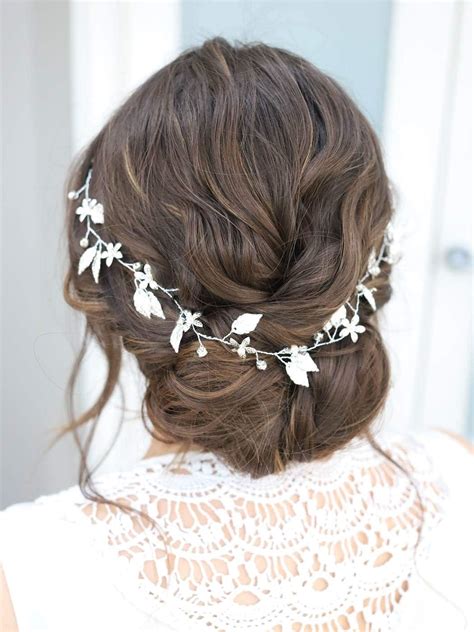 Amazon Yean Bride Wedding Hair Vine Headband Gold Leaf Bridal