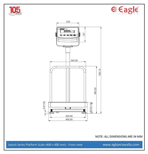 Splash Platform Wash Down Weighing Scale Eagle To Kg E G