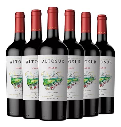 Vino Altosur Malbec Caja X 6 X 750ml Finca Sophenia