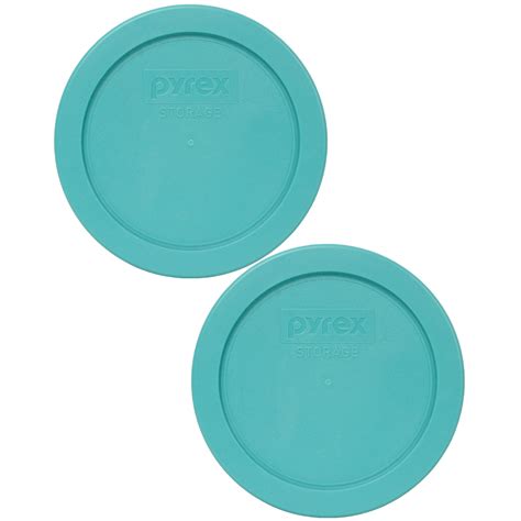 Pyrex 7200-PC 2 Cup Green, Pink and Cobalt Blue Round Plastic Lids - 3 ...