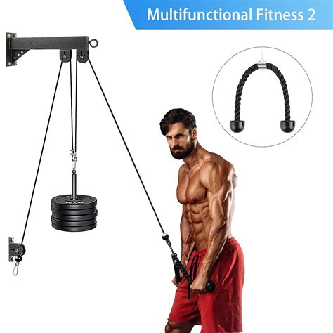 Buy Trendbox Pulley System Gym Cable Machine Triceps Rope Pulley System Triceps Lat Pulldown