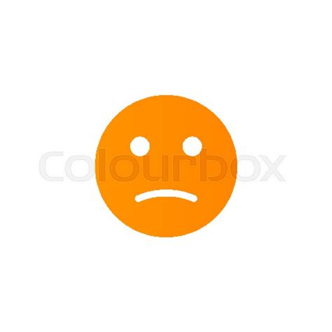 Dissatisfied Emoji Anthropomorphic Stock Vector Colourbox