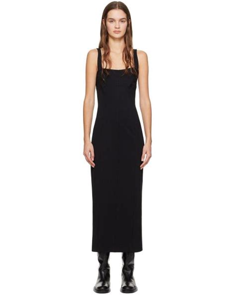 Helmut Lang Black Cutout Maxi Dress Lyst