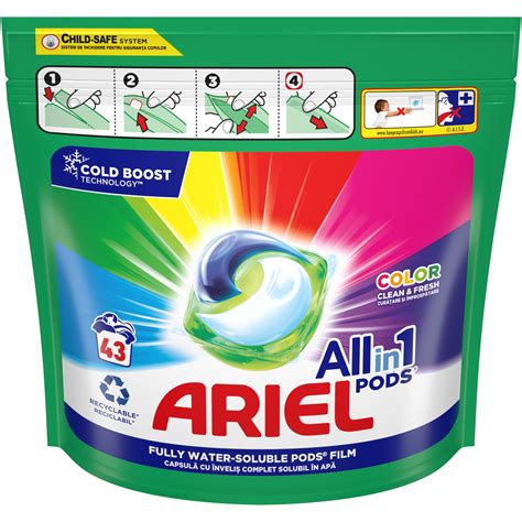 Detergent De Rufe Capsule Ariel All In One Pods Color Spalari Emag Ro